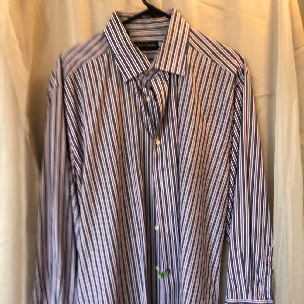 David Donahue Men’s Dress Shirt, French Cuff